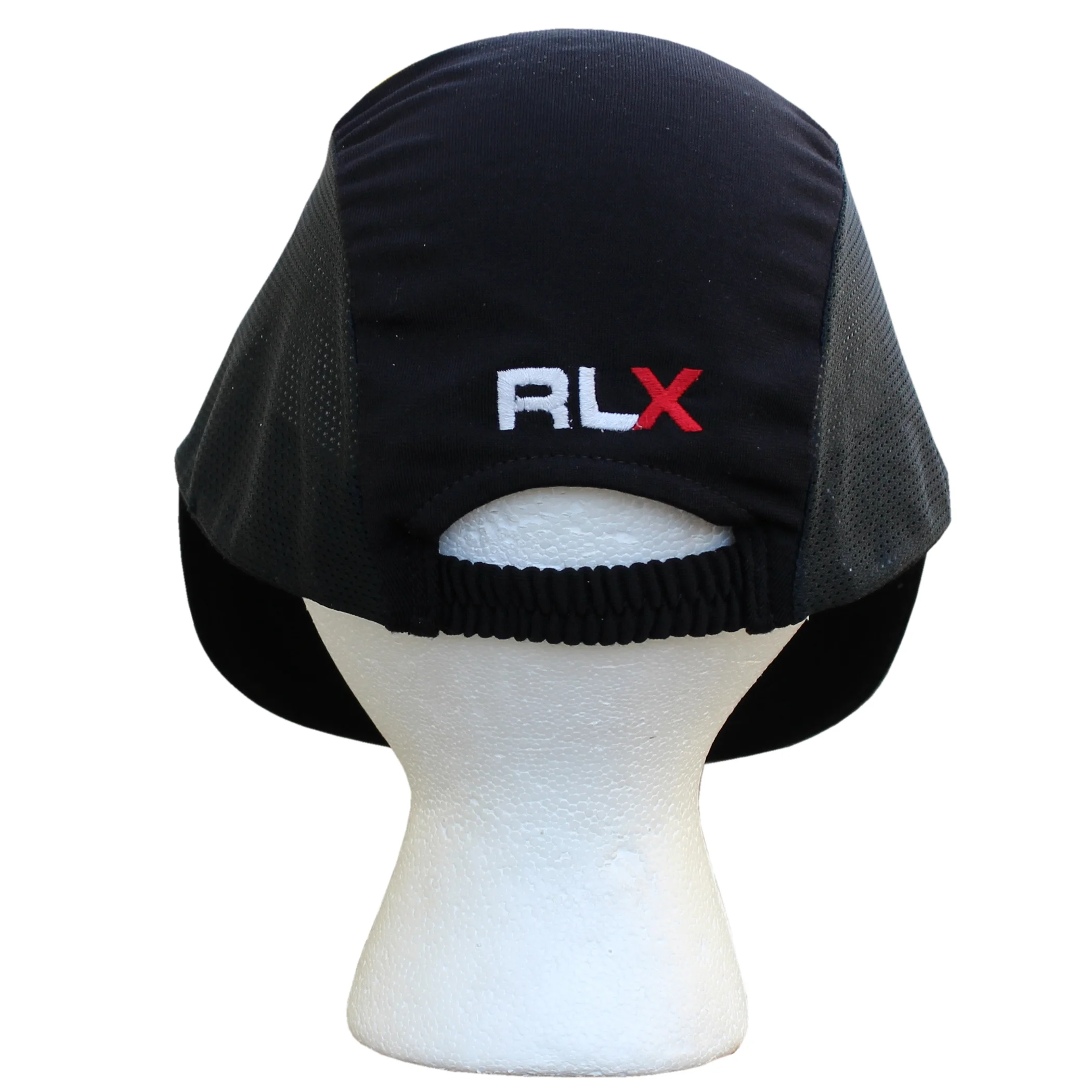 RLX POLO SPORT 黒 キャップ　90s 90s POLO SPORT Black Leather Cap ポロスポーツ レザーキャップ